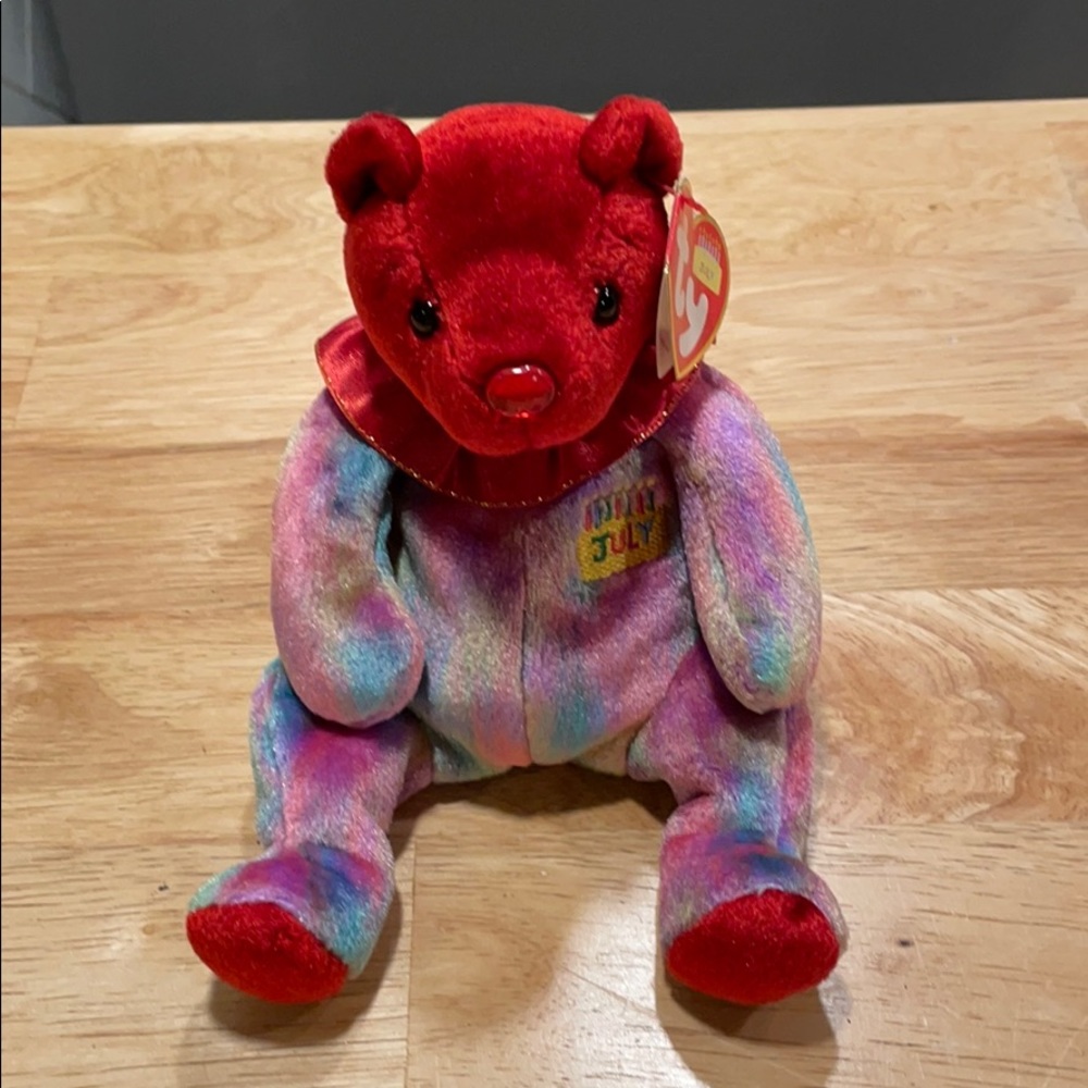 Ty beanie babies July birthday bear